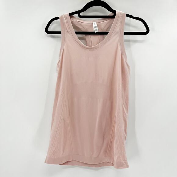 Athleta Women's Pink Racerback Momentum Seamless Athletic Tank Top Size M - Picture 2 of 4